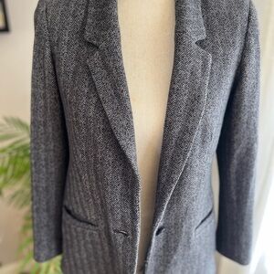 Old Navy Black Herringbone Blazer women’s XS petite